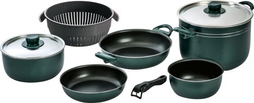 Beaver Brand Selva Topfset 10 teilig grün/schwarz - Kochgeschirr-Sets