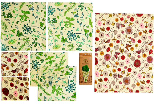 Bees Wrap Pflanzenwachstuch Variety Pack Vegan  - Lebensmittelbehälter / Vorratsdosen von BeesWrap