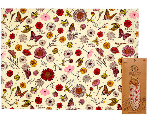 Bees Wrap Pflanzenwachstuch Vegan Meadow Magic für Brote - Lebensmittelbehälter / Vorratsdosen von BeesWrap