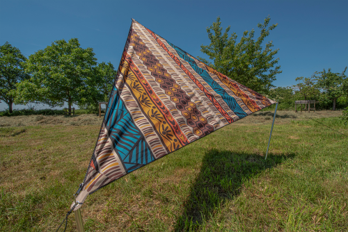 Bent Sonnensegel TC-Zip-Canvas Single aus Baumwoll-Mischgewebe Afrika Design - Pavillons & Tarps