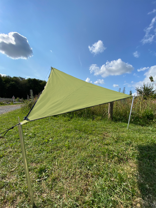 Bent Sonnensegel TC-Zip-Canvas Single aus Baumwoll-Mischgewebe Moos - Pavillons & Tarps