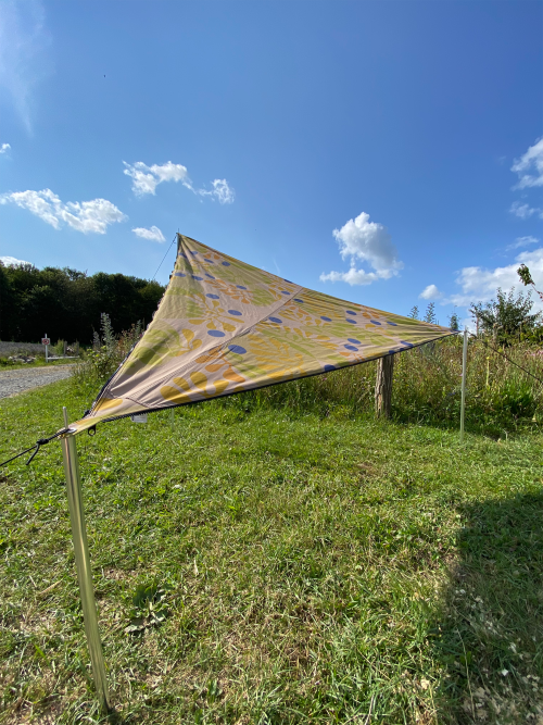 Bent Sonnensegel TC-Zip-Canvas Single aus Baumwoll-Mischgewebe Scandinavian Design forrest blueberrys - Pavillons & Tarps