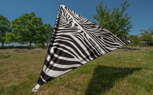 Bent Sonnensegel TC-Zip-Canvas Single aus Baumwoll-Mischgewebe Zebra Design - Pavillons & Tarps