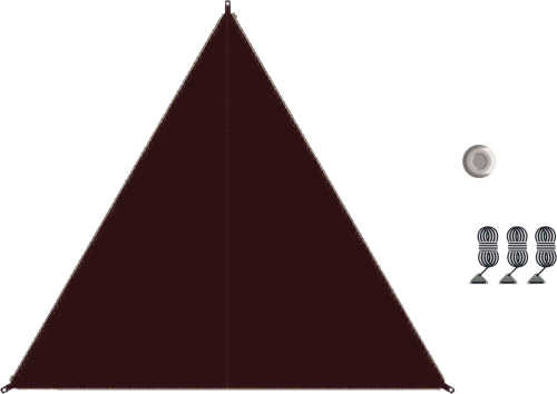 Bent TC-Zip-Canvas Single Sonnensegel 2,5 Meter java - Pavillons & Tarps