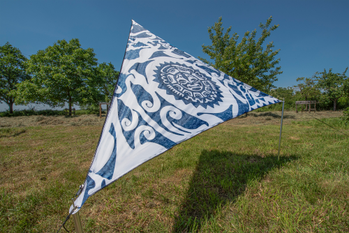 Bent Zip-Canvas Sonnensegel Neuseeland Design Sonnendruck/RV schwarz - Pavillons & Tarps