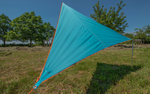 Bent Zip-Canvas Sonnensegel Türkis - Pavillons & Tarps