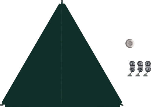 Bent Zip-Protect Canvas Sonnensegel jungle - Pavillons & Tarps