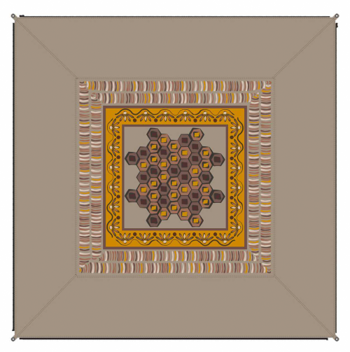 Bent verbindbarer Teppich Zip Carpet 250 x 250 cm Carpet Afrika - Vorzeltteppich & Zeltboden