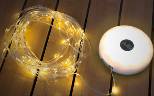 Berger 2-in-1 Campingleuchte und Lichterkette (Länge 10 m) - LED Campingleuchten
