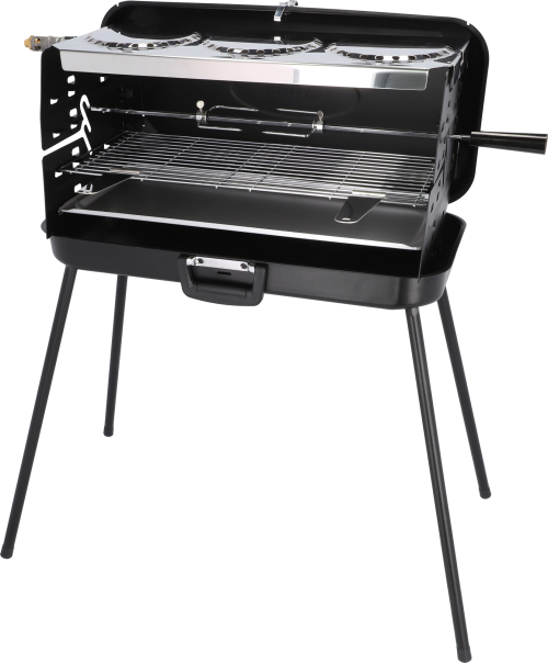 Berger 3-Flammen Koffergasgrill Schwarz 50 mbar - Gasgrills