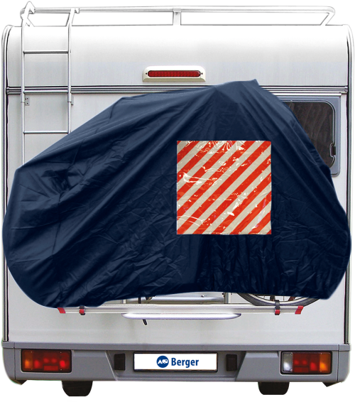 Berger 300D Fahrradschutzhülle Heck mit Fenster für Warntafel - Fahrradschutzhüllen