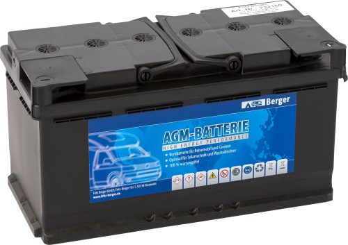 Berger AGM Batterie LA105 - 12V  / 118 Ah - Fahrzeug-Batterien