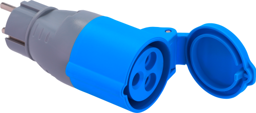 Berger Adapter-Kupplung Schutzkontakt-Stecker auf CEE-Kupplung - CEE-Stecker & -Adapter