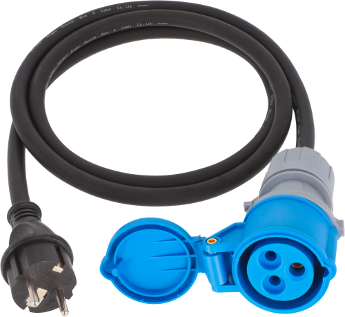 Berger Adapterleitung CEE Kupplung und Schutzkontaktstecker 1,5 m - CEE-Kabel