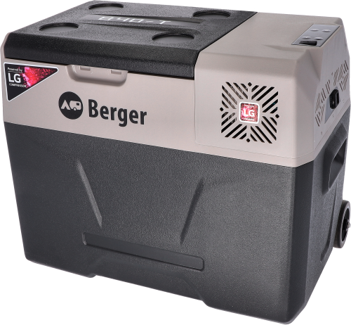 Berger B40-T Kompressor Kühlbox mit Rollen 12V 24V 230V 39 Liter - Kompressor Kühlboxen