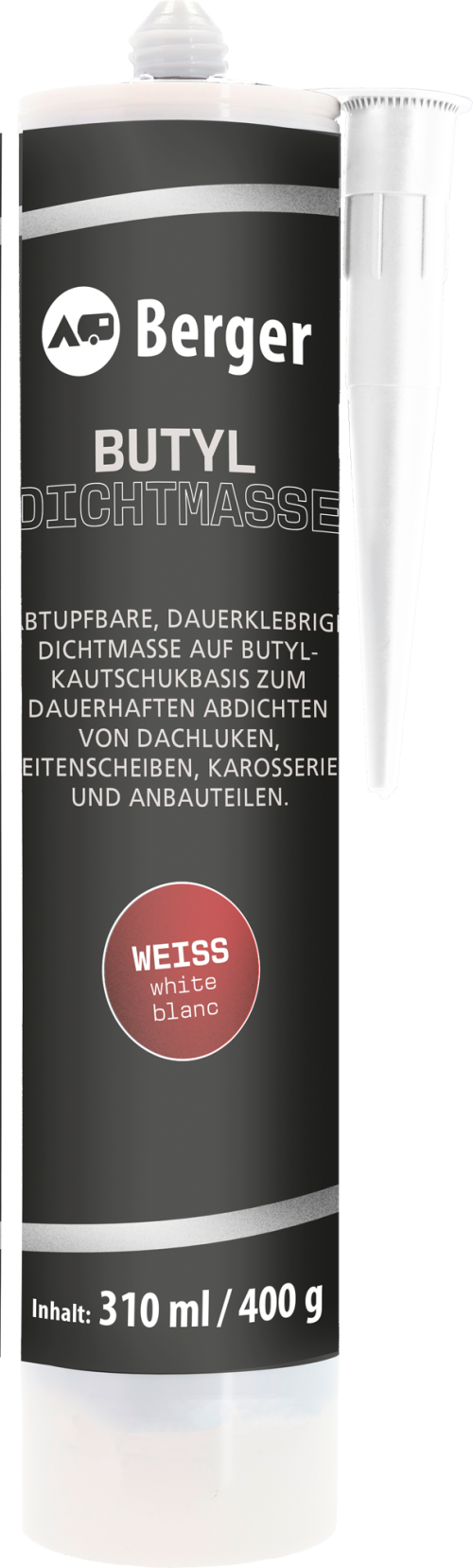 Berger Butyl-Dichtmasse weiß 310 ml - Klebstoffe & Dichtmittel