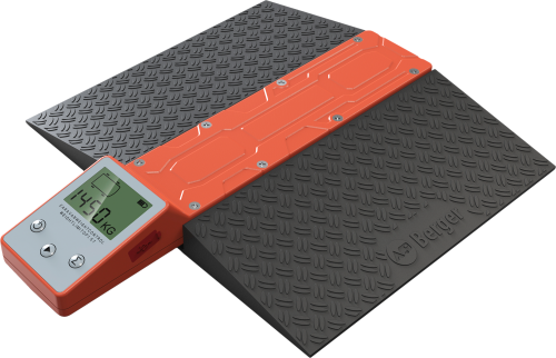 Berger Caravan Fahrzeugwaage bis 1.500 kg für Wohnwagen & Wohnmobil inkl. Auffahrrampe - Waagen