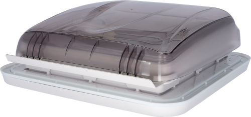 Berger Dachhaube mit Moskitoschutz & Verdunkelungsrollo 40 x 40 cm Transparent - Dachhauben