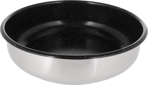 Berger DeepSmoke Edelstahl Bratpfanne mit Keramikbeschichtung Ø 24 cm - Camping Pfannen & Woks