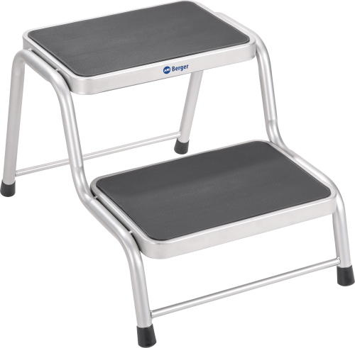 Berger Doppeltrittstufe aus Stahl (Höhe 38 cm) - Trittstufen