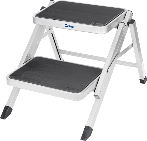 Berger Doppeltrittstufe klappbar aus Stahl (Höhe 40 cm) - Trittstufen