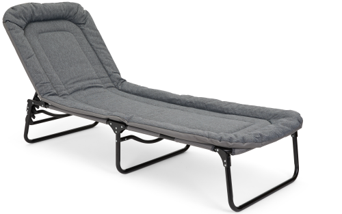 Berger Dreibeinliege gepolstert grau meliert - Liegen