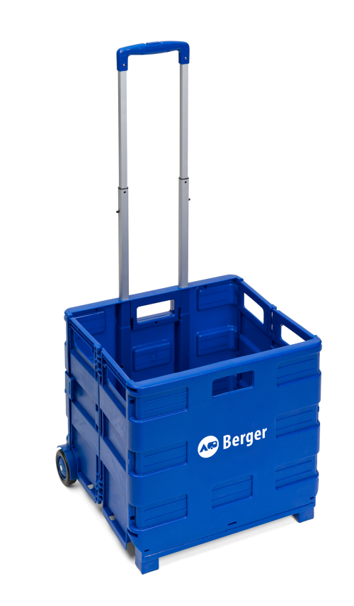 Berger Einkaufstrolley XL faltbar 42 x 40 x 37 cm - Bollerwagen und Trolleys