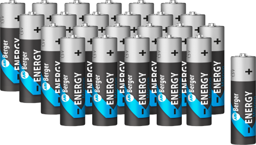 Berger Energy Mignon (AA) Alkaline Batterie LR6 24er Box - Kleinbatterien