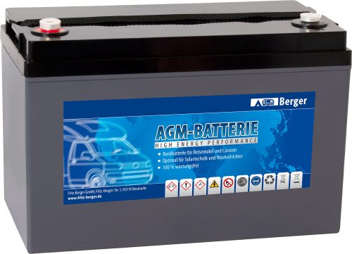 Berger FB110 Deep Cycle AGM Batterie 12V / 110 Ah - Fahrzeug-Batterien