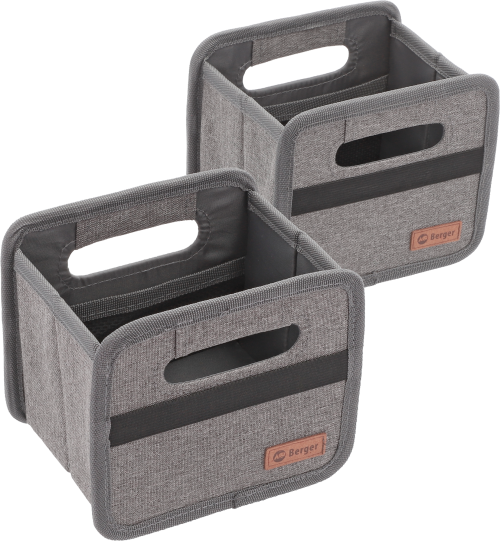 Berger Faltbox Milo mini 2er-Set grau/schwarz - Faltboxen