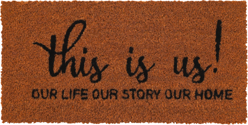 Berger FamilyVibes Kokos Fußmatte 50 x 25 cm - Vorzeltteppich & Zeltboden