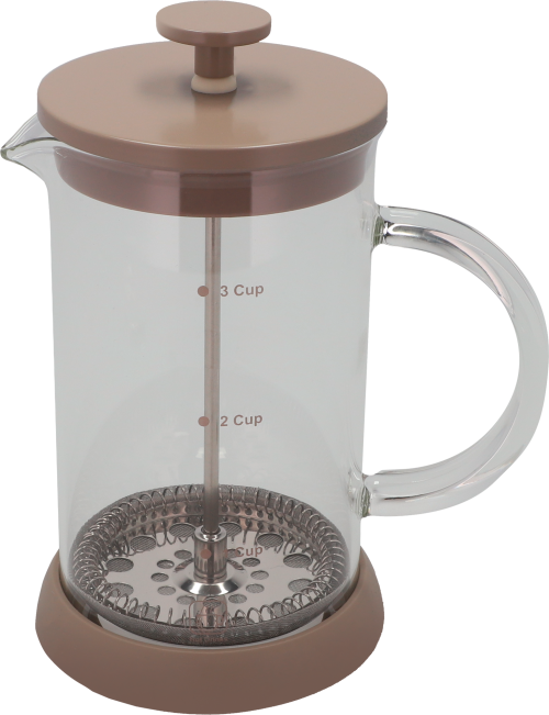Berger French Press Maker 600 ml Kaffeezubereiter für 3 Tassen grau - Kaffeemaschinen & Wasserkocher