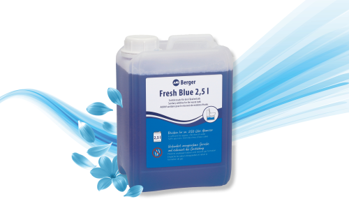 Berger Fresh Blue Sanitärflüssigkeit 2,5 Liter - Sanitärzusatz für den Fäkalientank - Sanitärzusätze & -flüssigkeiten