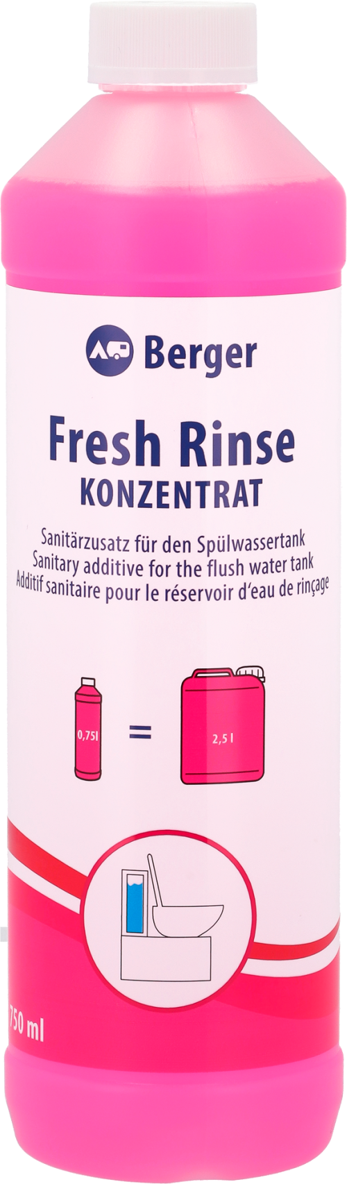 Berger Fresh Rinse Konzentrat 750 ml - Sanitärzusatz für den Spülwassertank - Sanitärzusätze & -flüssigkeiten