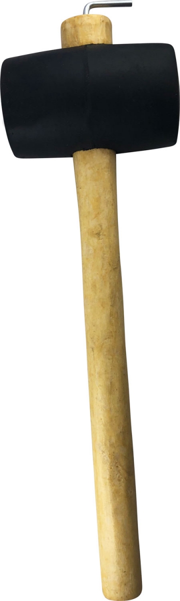 Berger Gummi Zelthammer aus Holz mit Heringsauszieher - Zelt-Gestänge & Zubehör