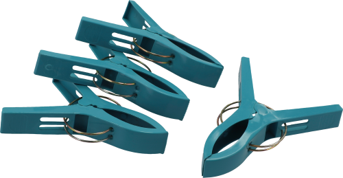 Berger Handtuchclip Coogee 4er Set hellblau - Badespaß