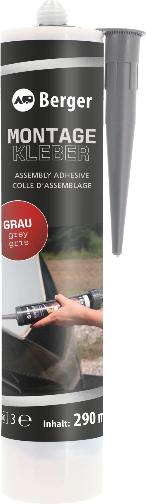 Berger Kleber MS-Polymer Nr. 1-2 grau 290 ml - Klebstoffe & Dichtmittel