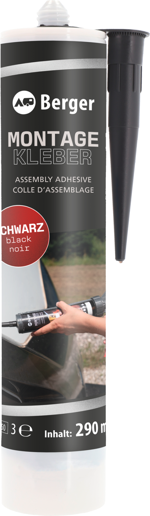 Berger Kleber MS-Polymer Nr. 1-2 schwarz 290 ml - Klebstoffe & Dichtmittel