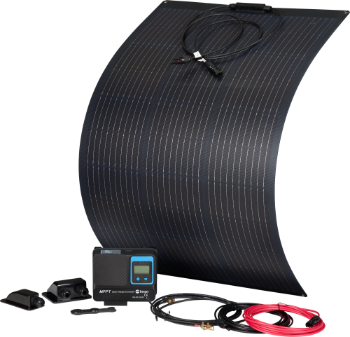 Berger Komplettanlage Deluxe Flex flexibles Solarpanel Set 100 W - Solar-Komplettsets