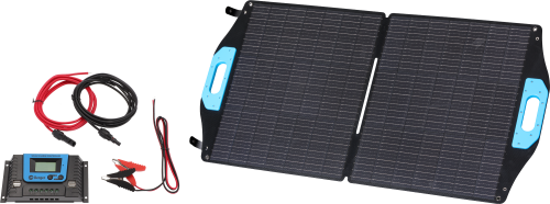 Berger Komplettanlage faltbares Solarpanel Set 100 W inkl. Laderegler - Solar-Komplettsets