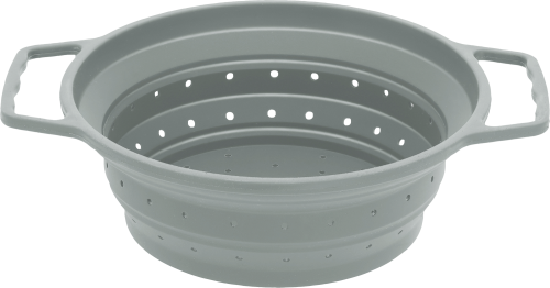 Berger Küchensieb faltbar Größe M (⌀ 22 cm) grün - Faltgeschirr und Faltschüsseln