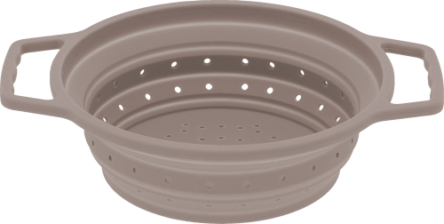 Berger Küchensieb faltbar Größe S (⌀ 18 cm) grau - Faltgeschirr und Faltschüsseln