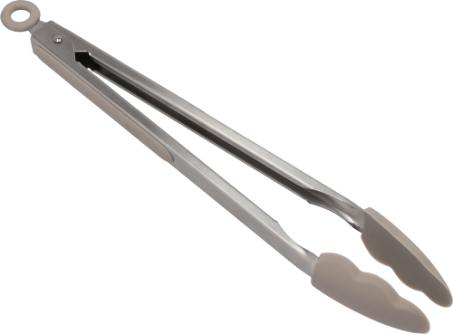 Berger Küchenzange aus Silikon/Kunststoff grau - Grillbesteck