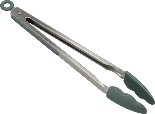 Berger Küchenzange aus Silikon/Kunststoff grün - Grillbesteck