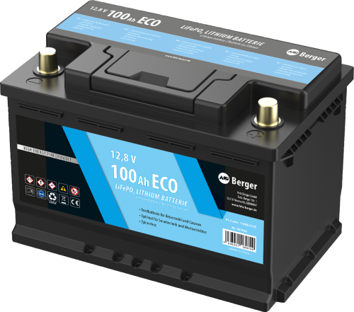 Berger LiFePO4 Lithium Batterie Eco 100 Ah 12V - Fahrzeug-Batterien