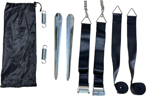 Berger Markisen-Sturmbandset seitlich 7-teilig - Markisenabspannung & -sicherung