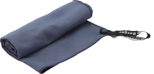 Berger Microfaser-Handtuch AquaLess 80x40 cm blaugrau - Outdoor Zubehör