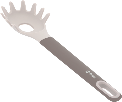 Berger Pastalöffel aus Silikon/Kunststoff grau - Kochbesteck