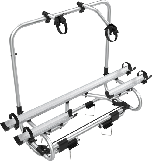 Berger Premium 2 XL Deichsel Fahrradträger silber für 2 Fahrräder E-Bike geeignet - Deichsel-Fahrradträger
