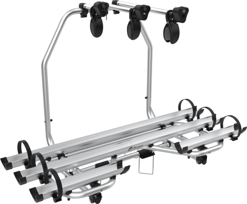 Berger Premium 3 XL Deichsel Fahrradträger silber für 3 Fahrräder E-Bike geeignet - Deichsel-Fahrradträger
